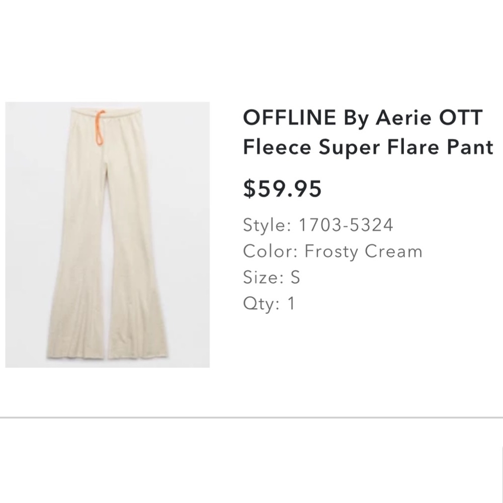 OFFLINE By Aerie OTT Fleece Super Flare Pant